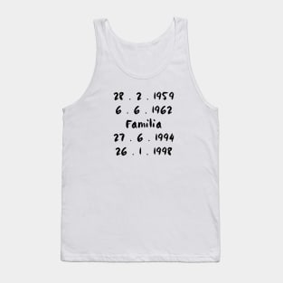 Family dates Tank Top